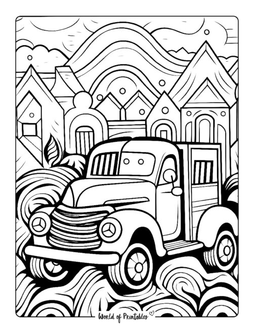 Truck Coloring Page 23