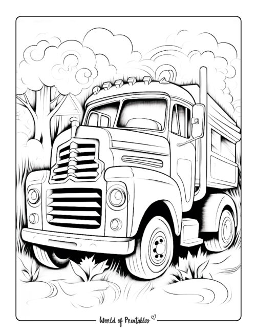 Truck Coloring Page 25