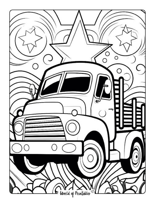Truck Coloring Page 35