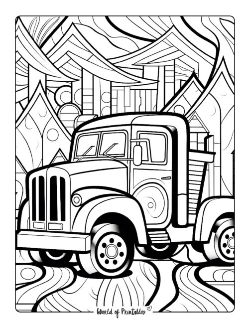 Truck Coloring Page 44