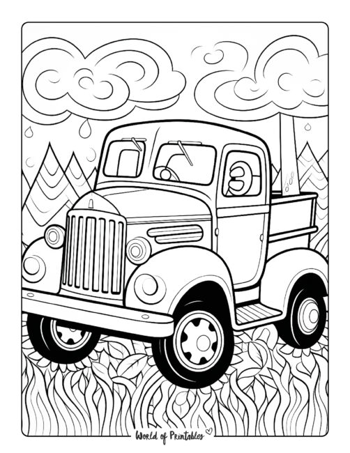 Truck Coloring Page 45