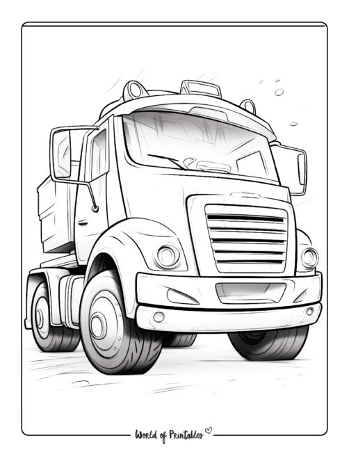 Truck Coloring Page 47