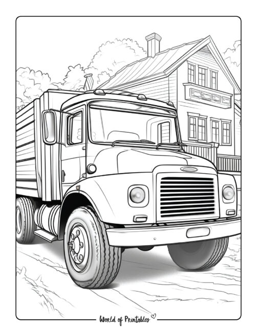 Truck Coloring Page 49