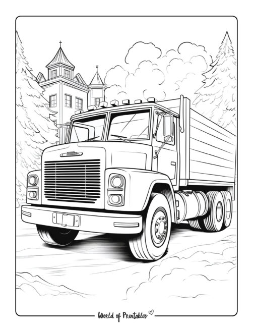 Truck Coloring Page 5