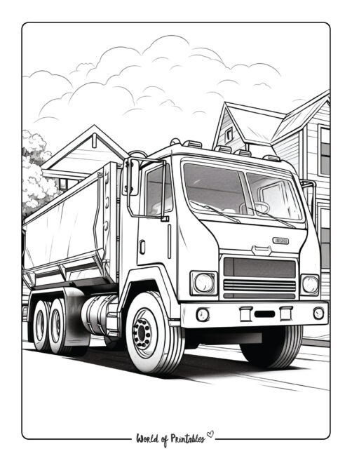 Truck Coloring Page 6