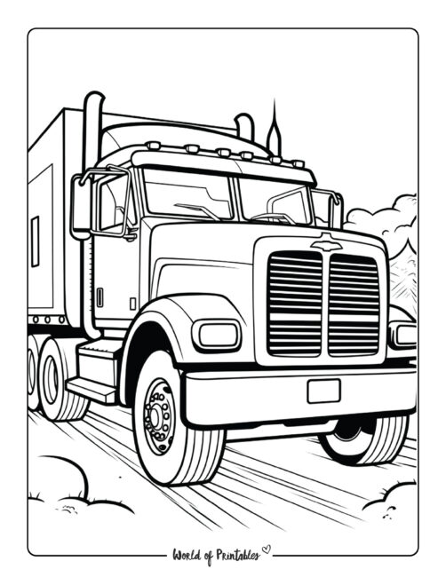 Truck Coloring Page 61