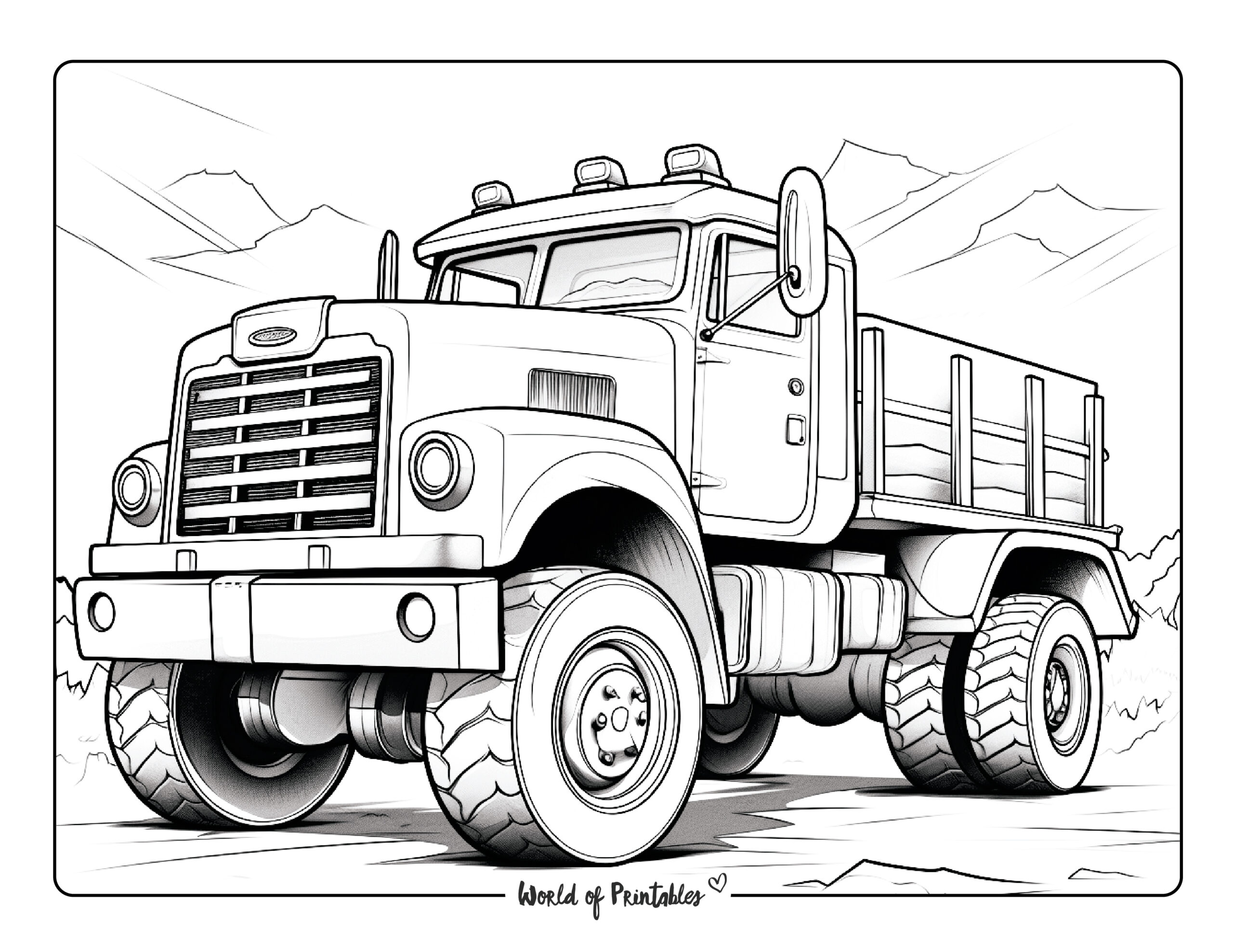 Coloring Pages Of Trucks