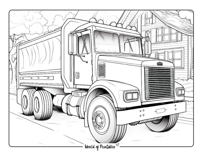 Truck Coloring Sheet 16