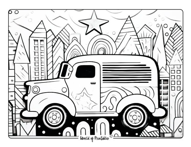 Truck Coloring Sheet 18
