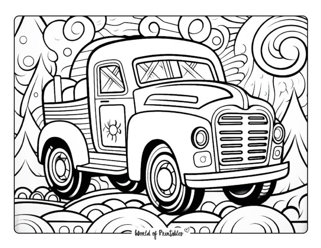 Truck Coloring Sheet 26