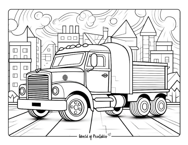 Truck Coloring Sheet 30