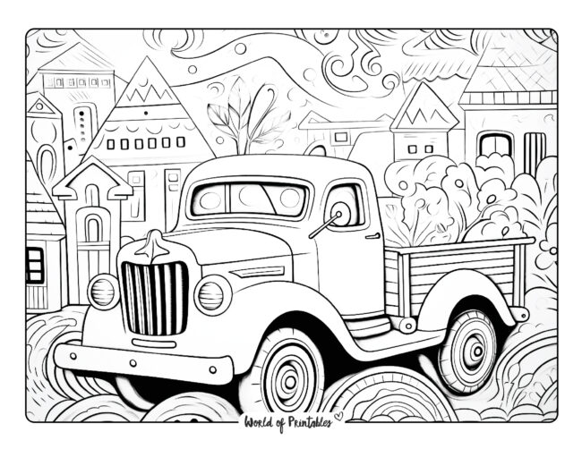 Truck Coloring Sheet 32