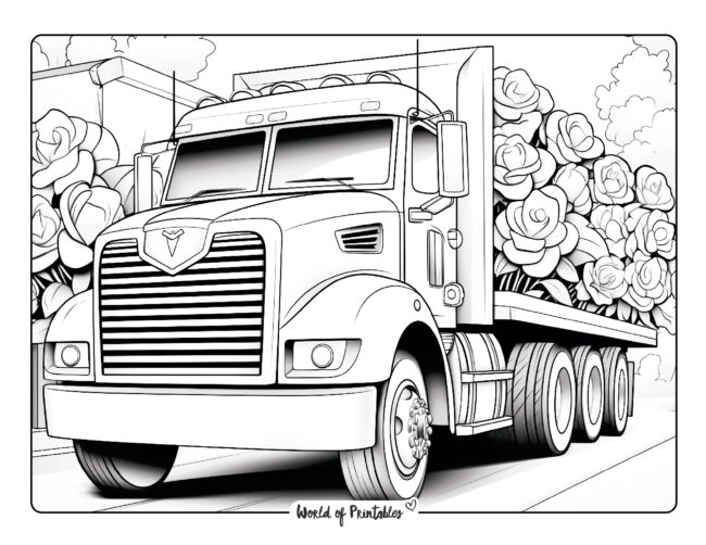 Truck Coloring Sheet 95