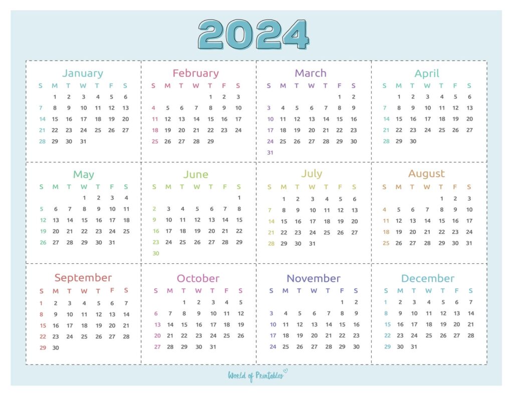 at a glance calendar 2024