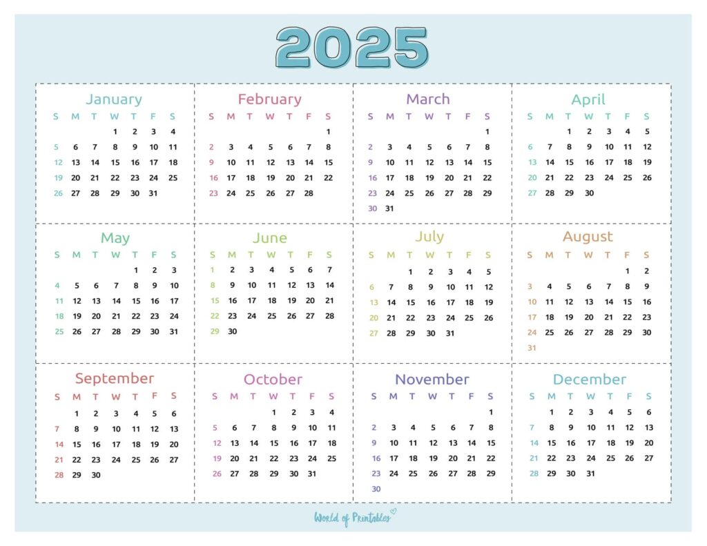 at a glance calendar 2025