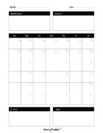 Printable Blank Calendar Templates - World of Printables