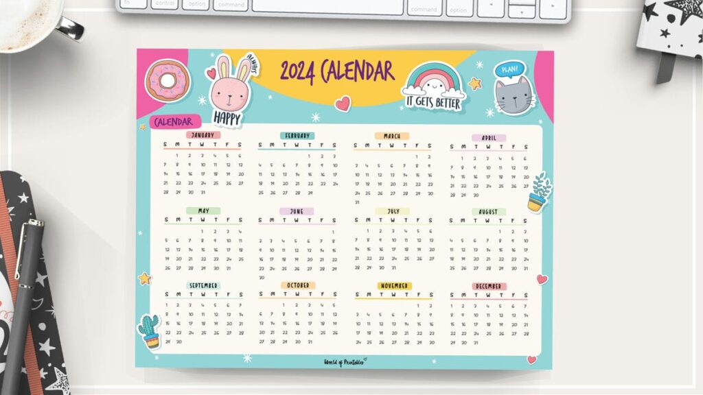 fun 2024 year calendar