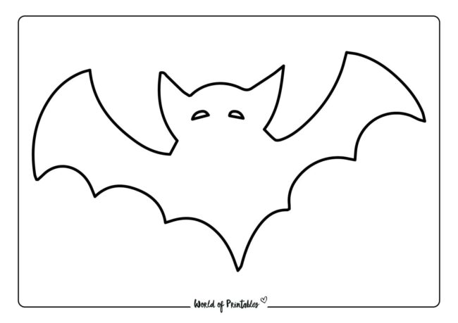 Bat Craft Template