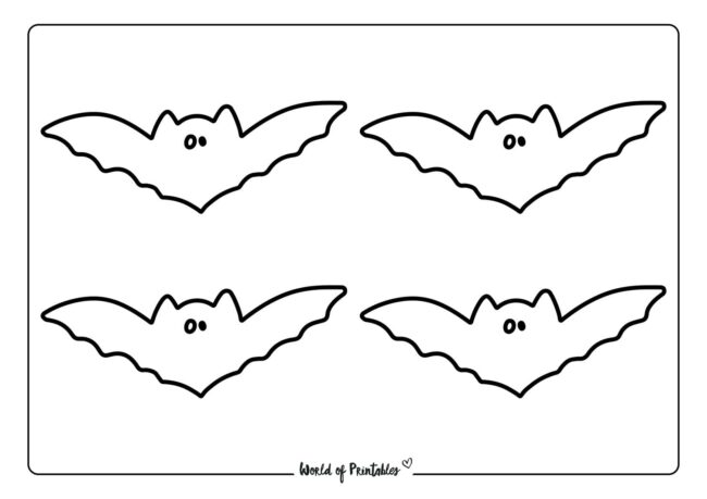 Bat Outline Printable