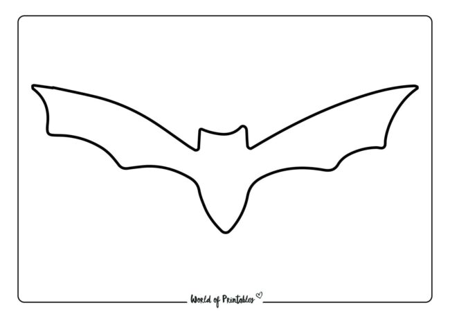 Bat Outlines For Halloween