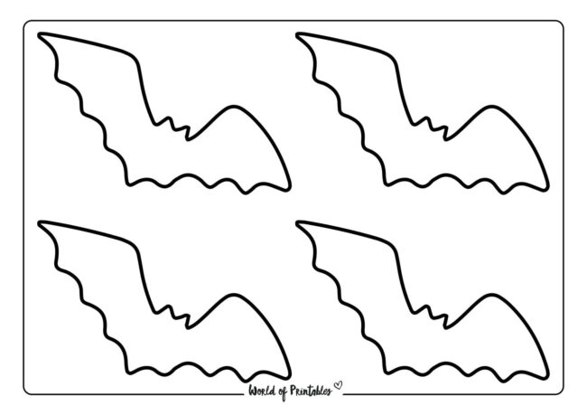 Bat Pumpkin Carving Stencil