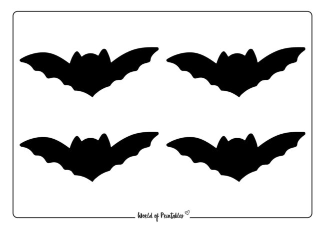 Bat Pumpkin Carving Stencil