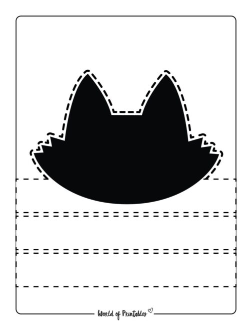 Black Cat Printable Hat 2