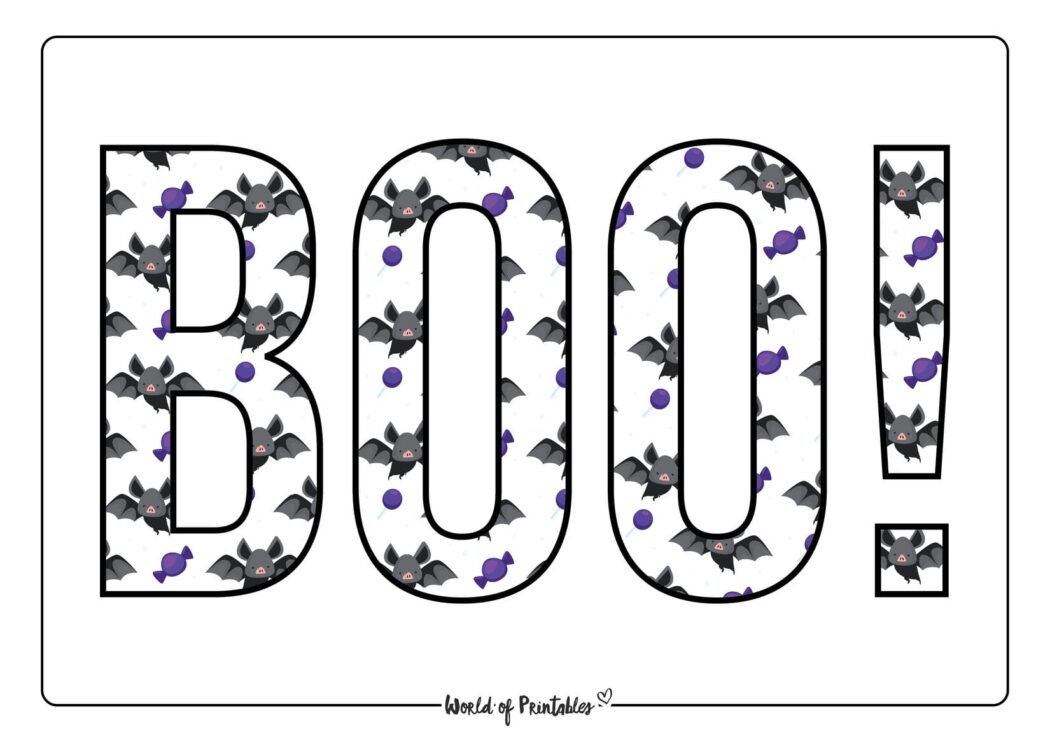 Boo Templates World Of Printables Boo Templates World Of Printables