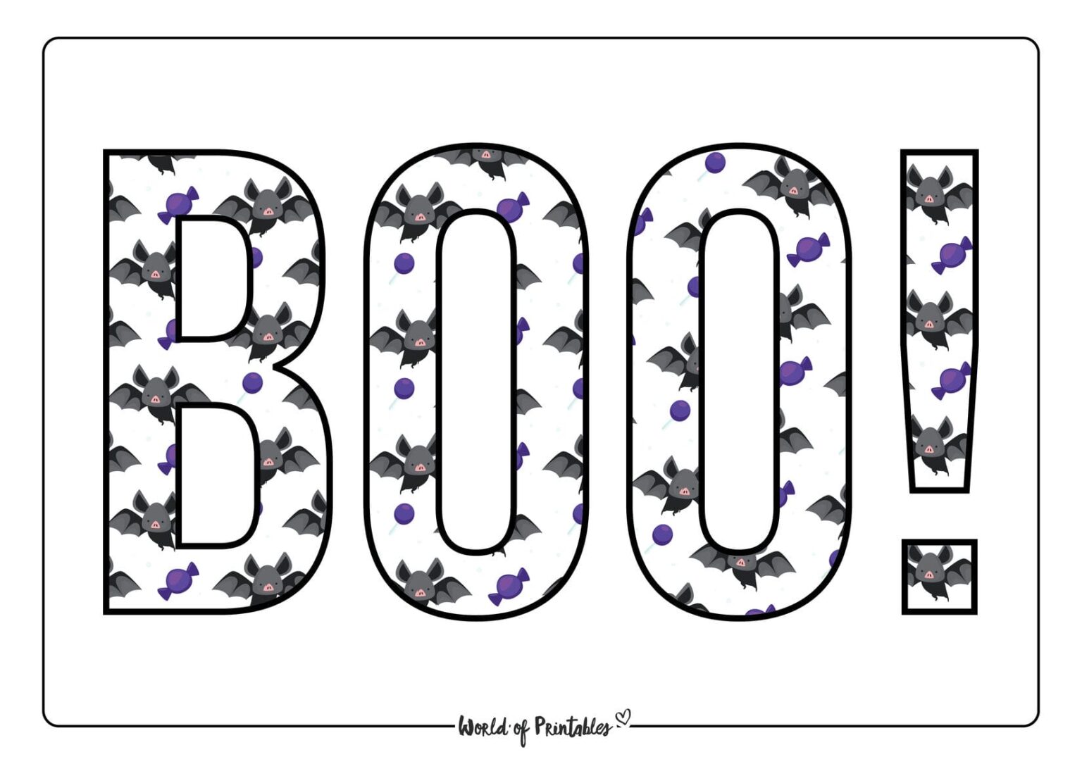 Boo Templates World of Printables