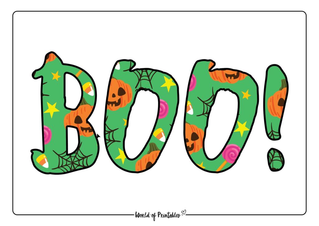 Boo Templates World of Printables Boo Templates World of Printables