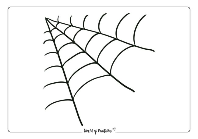 Corner Spider Web Template