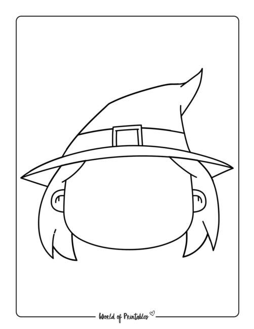 Cut Out Witch Template
