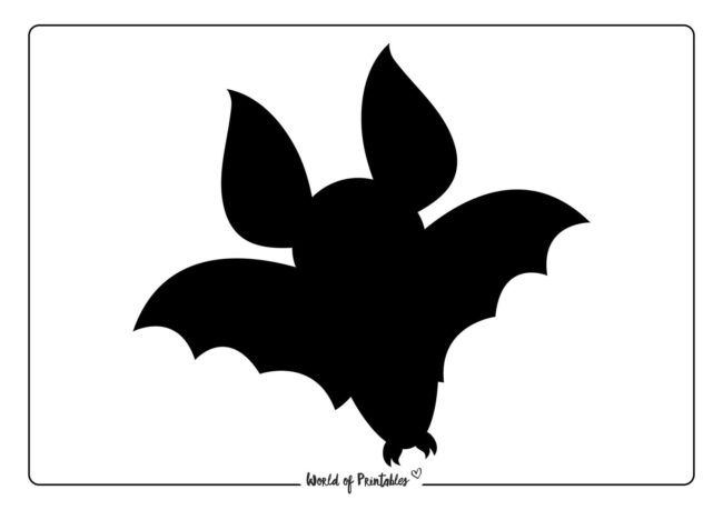 Cute Simple Bat Outline