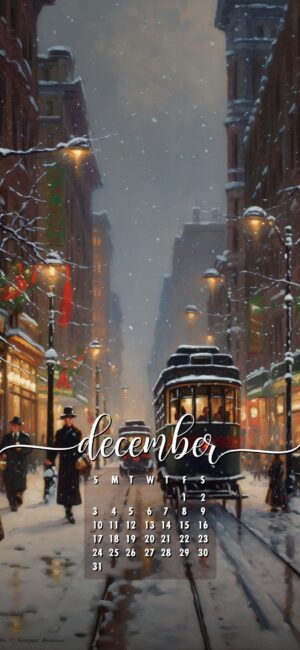 December Phone Wallpaper
