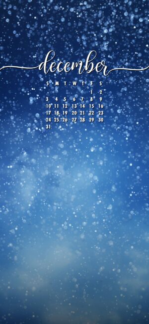 December Phone Wallpaper Falling Snow Backgorund