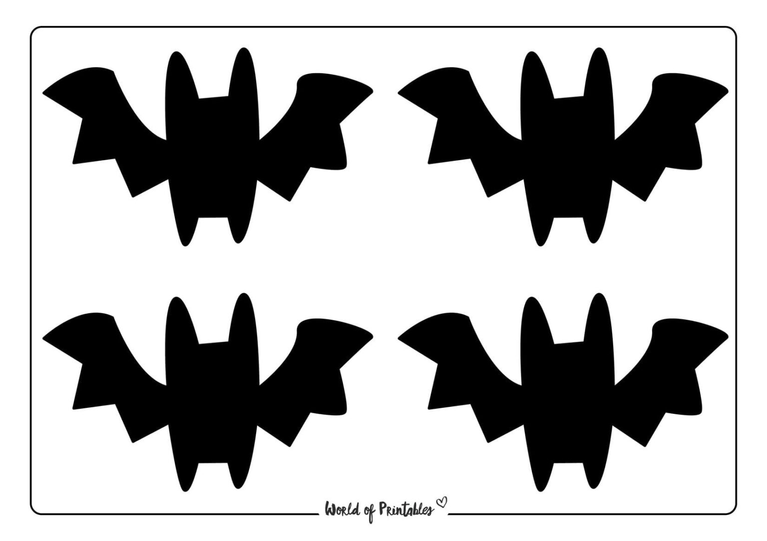 Bat Templates - World of Printables