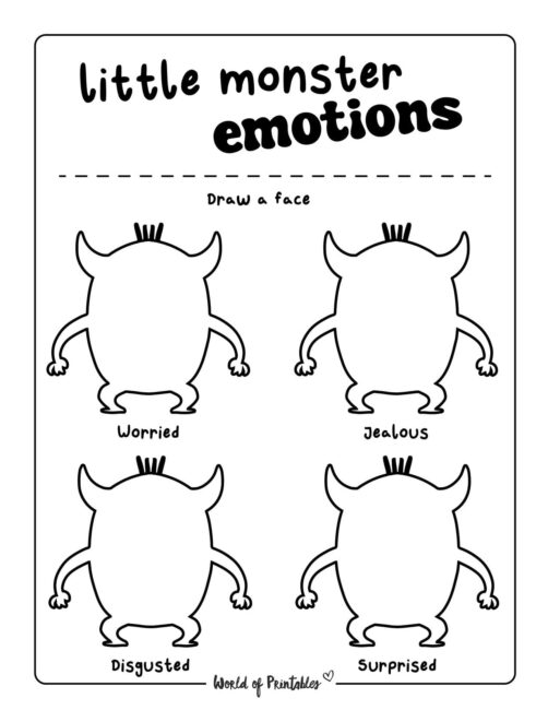 Emotion Halloween Worksheets - 12