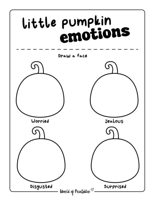 Emotion Halloween Worksheets - 3