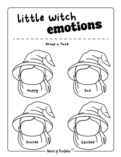 Emotion Halloween Worksheets - 4
