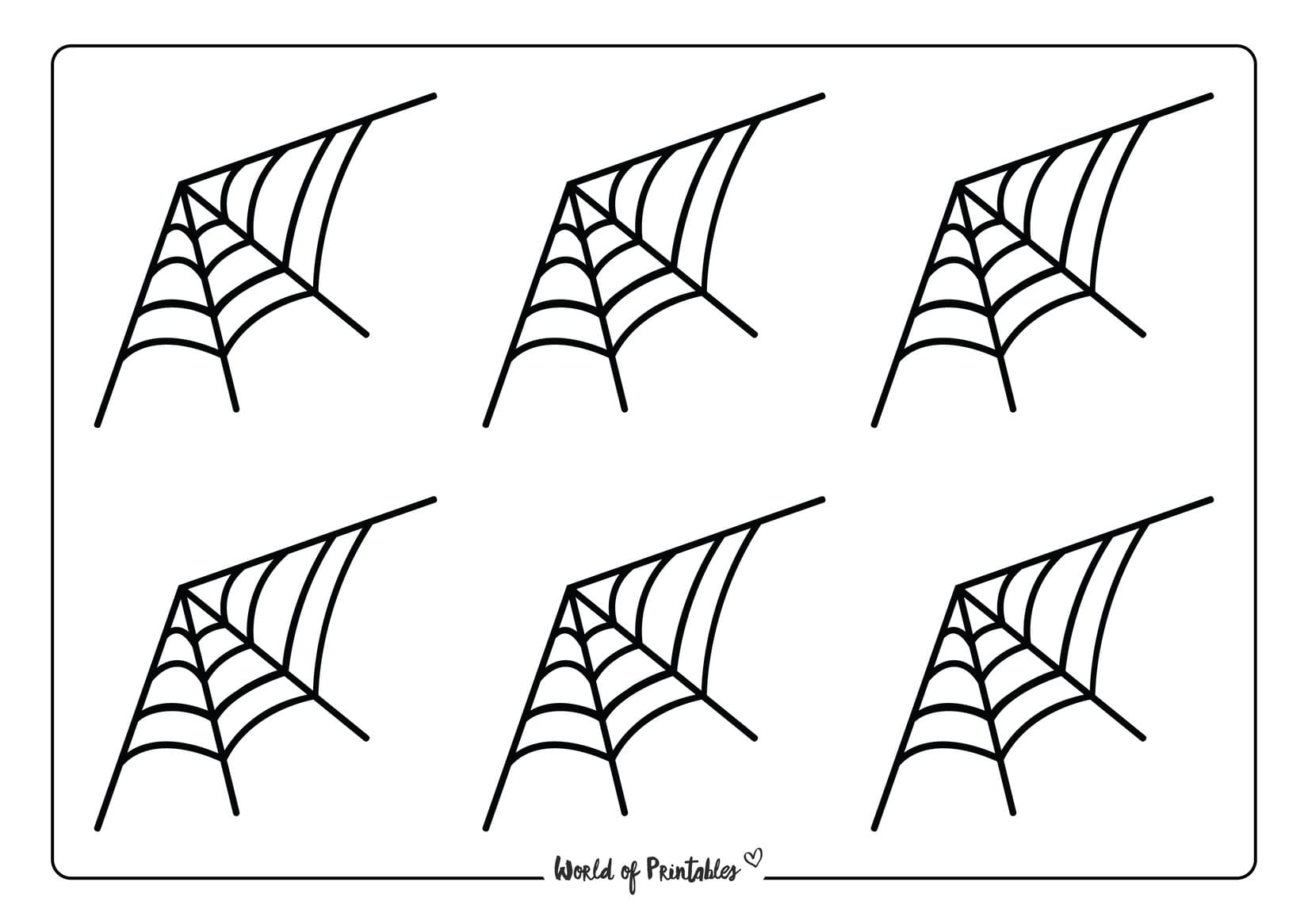 Simple Spider Web Template