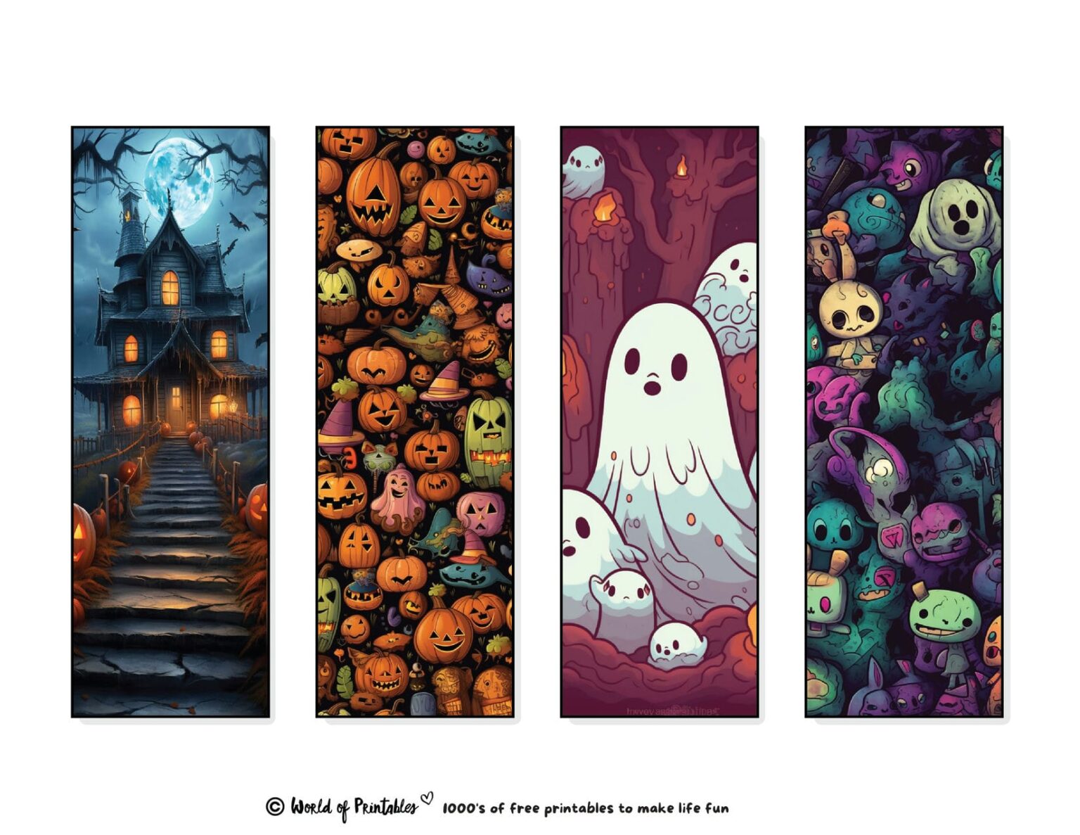 thumbnail interactive-video image 1 of Halloween Bookmarks, Stocking Stuffers For Teen Girls Boys 1 of 10