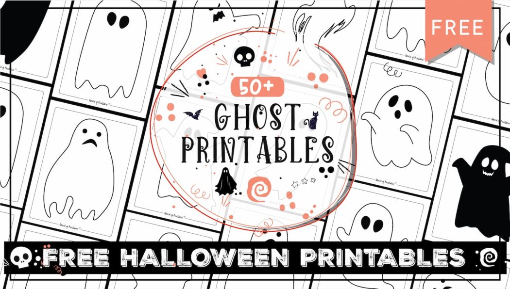 Ghost Printables World of Printables Ghost Printables World of Printables
