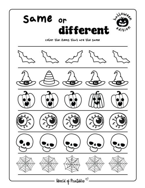 Halloween Activity Pages Printable - 5