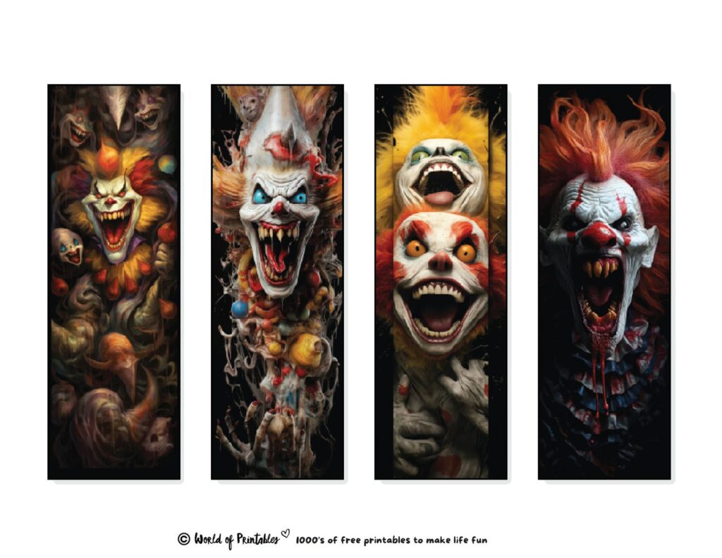 Clown School 3D-Lesezeichen – 1 Stück, 15,2 X 5,4 Cm, Aus Kunststoff Mit Nylonquaste