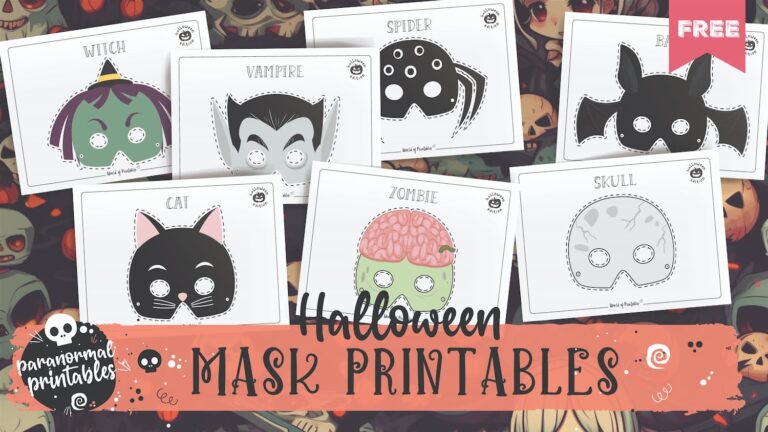 Halloween Mask Printables - World of Printables