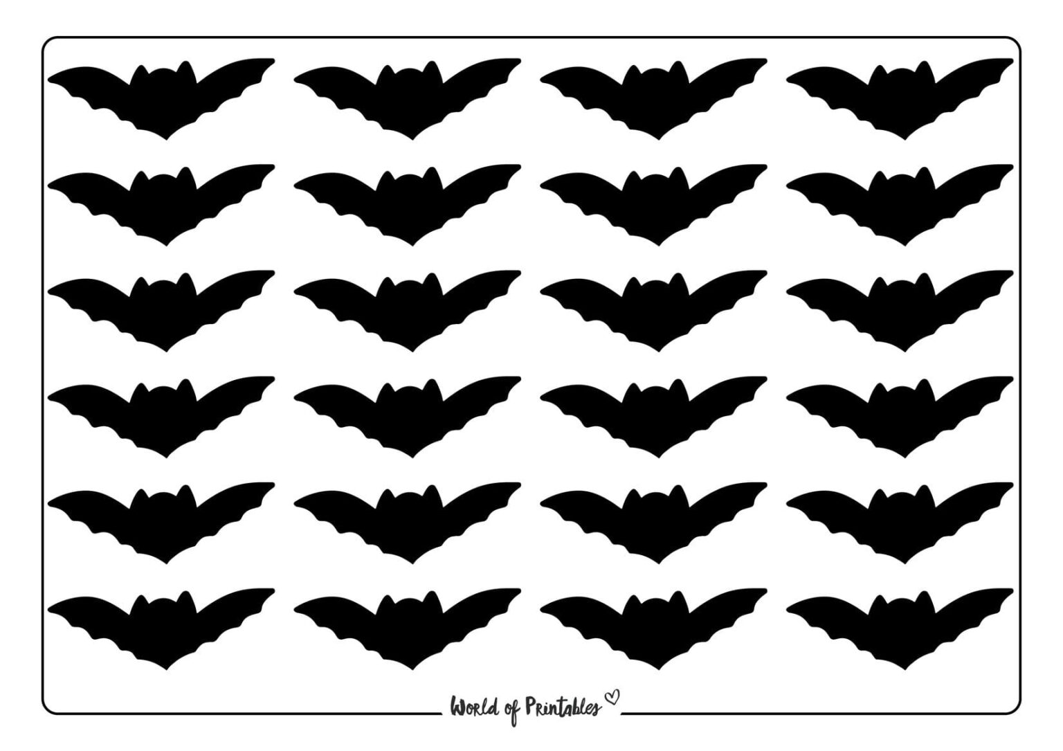 Bat Templates - World of Printables