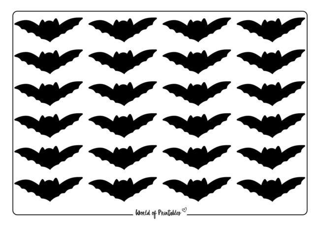 Mini Printable Bat Cut Outs