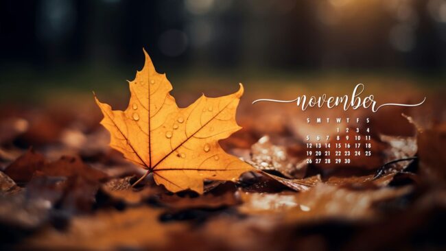 November Calendar Wallpaper 10