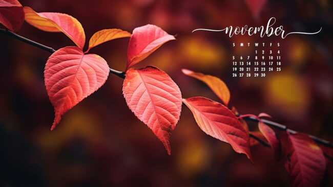 November Calendar Wallpaper 9