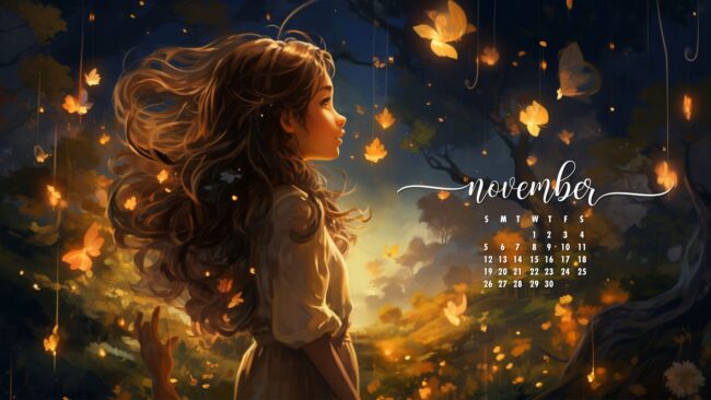 November Calendar Wallpaper Cute